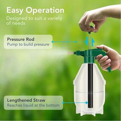 2L Car Wash Sprayer Handheld Pump Wash Spray Bottle Snow Foam Detailing Tool UK