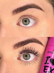 Essence 我爱极致丰盈睫毛膏，极致丰盈，打造戏剧性妆容效果，防水持久配方，质地柔滑，100% 纯素，超大灵活刷头，一笔即可实现全面覆盖，12ml/0.4 液体盎司。 - crazy volume mascara - 查看 4