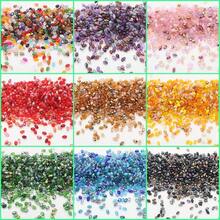 1 Pack Of 500pcs Mini 2MM Crystal Beads, Multi-Color Glass Beads, Faceted Colorful Scattered Beads For DIY Jewelry Making (Bracelets, Necklaces, Earrings) - 2MM CRYSTAL BICONE - View 19