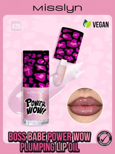  MISSLYN Lip Oils - Plumping, Shiny, Glossy, Vibrant, Bold, Leopard Print, Stunning, Sparkling, Non-Sticky, Highly Moisturizing Lip Oils, Eye-Catching Lip Glosses