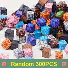 50-300块磁性积木，MC主题套装，包含动物和人物造型，STEM教育拼搭玩具，创意圣诞节/新年/万圣节礼物，适合男孩女孩 - 彩色 - 查看 14