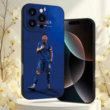 Una funda protectora suave y popular con diseños de jugadores de fútbol a la moda, compatible con los modelos de  7/8/X/XS/XR/11/12/13/14/15/16 Plus Pro Max Mini 16E. Es un regalo perfecto para días festivos o cumpleaños, adecuado para novias, novios, mujeres, hombres, esposos, esposas, amigos, o incluso para. - Mezcla de colores - Ver 2
