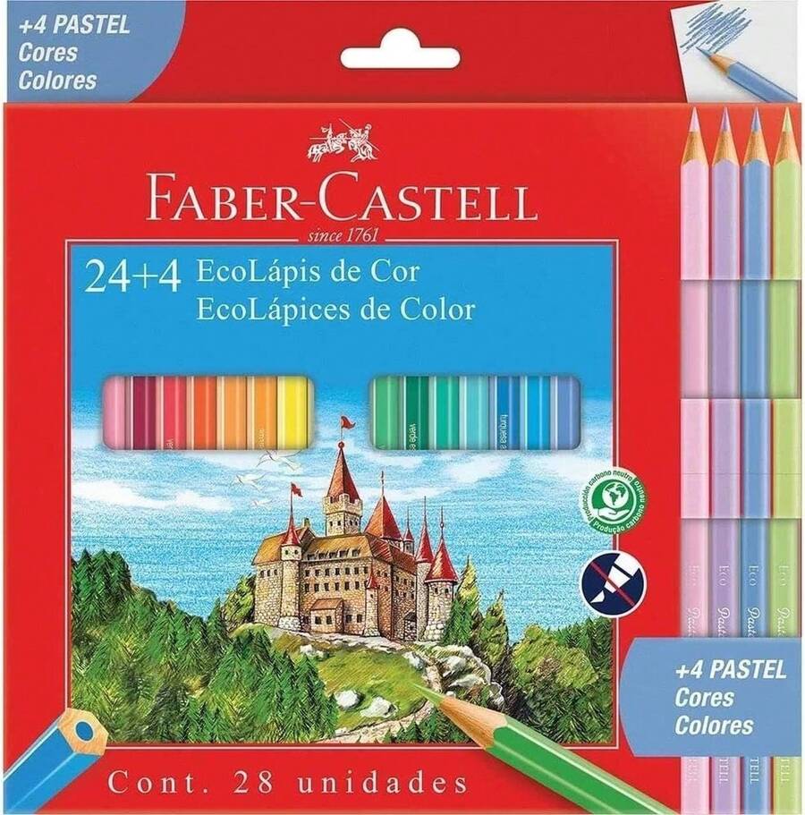 Faber-Castell Faber Castell Colored Pencils - 24色 4色粉彩 - 查看 1