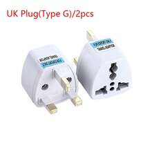 2 Peças Adaptador de Viagem Conversor de Tomada de Alta Performance Universal do Reino Unido/UE para EUA