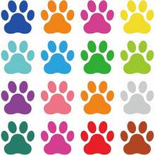 58Pcs Classroom Floor Stickers 5 Classroom Line Spots Floor Markers Paw Print Stickers Self Adhesive Stickers School Decorations School Teachers Supplies - Kiểu 3 - Xem 2