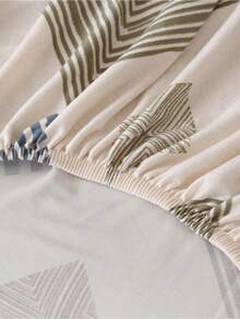 1件菱形格纹沙发/床罩，涤纶纤维弹性全包裙式沙发/床罩，适用于客厅和家居，简约现代风格 - 彩色 - 查看 9