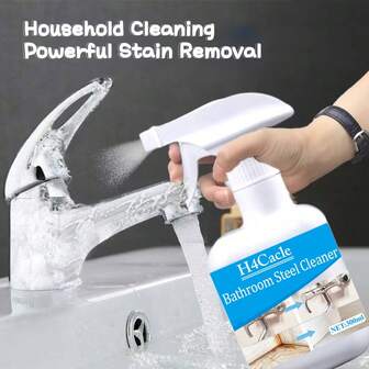  H4Cacle Bathroom Removal Stainless Steel Cleaner Kitchen Lavabo Decontamination Shower Room Bathtub Glass Scale Removal Bathroom Faucet Rust Removal Renovation Brightener Maintenance And Polishing
