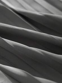 大码休闲纯色长袖针织拼布褶皱长裙，优雅女士连衣裙，春秋季