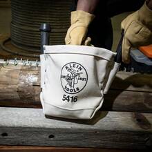 Klein Tools 5416 Tool Bag With BullPin Bolt Pouch And Belt Strap Connect 5 X 10 X 9Inch