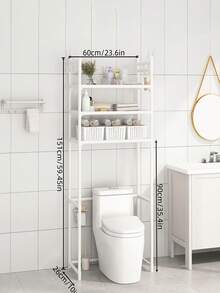 Narożny regał podłogowy do toalet łazienkowych 2/3-poziomowych, odpowiedni do każdego kąta łazienki, pozwala zaoszczędzić całą przestrzeń. Pomieści kosmetyki codziennego użytku, szampony, żele pod prysznic, butelki i słoiki, ręczniki, pudełka na chusteczki, artykuły łazienkowe itp. Jest łatwy w demontażu i montażu i nadaje się jako prezent na święta takie jak Halloween.