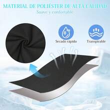 Lubardy Traje de Baño Hombre Natación 2 en 1 Short Playa de Secado Rápido Bañador con Forro y Bolsillos Bermudas para Hombre para Playa Piscina Negro - Azul-M - Ver 9