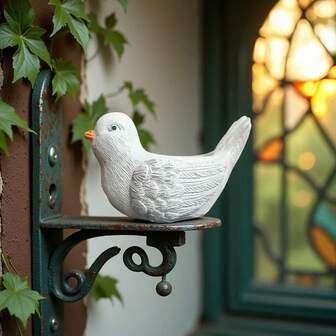 1件欧式复古创意和平烛台，树脂工艺品，适用于卧室、客厅、祈祷室、婚礼等场所