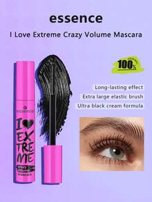 Essence 我爱极致丰盈睫毛膏，极致丰盈，打造戏剧性妆容效果，防水持久配方，质地柔滑，100% 纯素，超大灵活刷头，一笔即可实现全面覆盖，12ml/0.4 液体盎司。 - crazy volume mascara - 查看 2