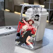Popular Anime D-DANDADAN Phone Case Compatible With IPhone 16e, 16, 15, 14, 13, 12, 11 Pro Max, X, XR, XS Max, 8, 7 Plus Transparent TPU Soft Back Case - Color Mixing 1 - View 1