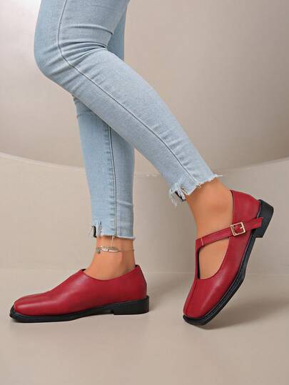 Damen Mode Perlenlack Leder Retro Mary Jane Ballerinas, vielseitige Frühlings-/Sommer Lässig Schuhe, Bestseller Damen Ballerinas