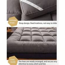 Japanese Thick Mattress Folding Mattress, Floor Mattress, Futon Mattress, Portable Sleeping Student Dormitory, Roll - Single Double Floor Mattress - Caqui + 120*200cm - Ver 5