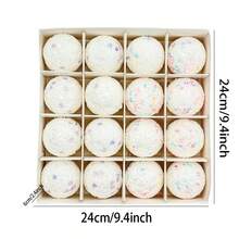 16 adornos navideños de bolas de espuma, decoración creativa para colgar en el árbol, ideal para fiestas y eventos navideños. - Multicolor - Ver 3