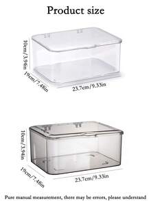 1pc Transparent Tea Set Storage Box, Covered With Dust-Proof And Insect Proof Acrylic Large Capacity Storage Box, Suitable For Home Kitchen And Living Room Storage Of Tea Bowls, Stackable Desktop Storage Box, Suitable For Home, Tea House, Beverage Shop, Christmas And Halloween, Home Storage Decoration Box