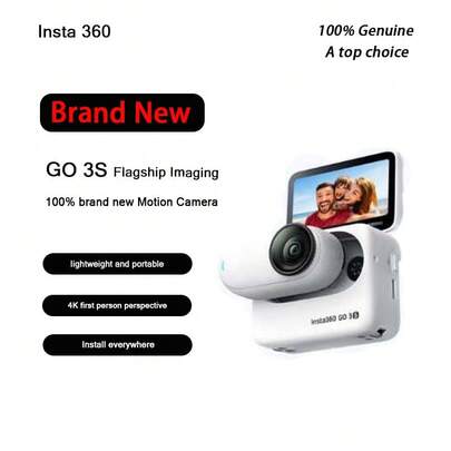 Insta360 GO 3S 拇指大小相机，Vlog、家庭、宠物、运动相机，防水、防抖，带相机接口