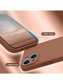 军规级防震防指纹硅胶手机壳，带绒面后盖，兼容 17/17 Air/17 Pro/17 Max/16/15/14/13/12/13 Mini、Galaxy A56 5G/S23 Ultra、荣耀、OPPO、Realme等机型。适合作为男女朋友的生日礼物或节日礼物。 - 棕色 - 查看 5