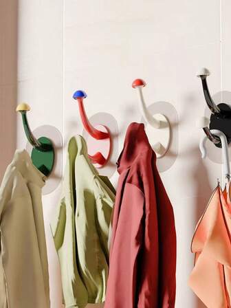 1 Wall-Mounted Hook, Heavy-Duty Towel And Coat Hook, Waterproof Bathroom Shower Hook, Kitchen Storage, Home Storage, And Small Home Decoration Items.