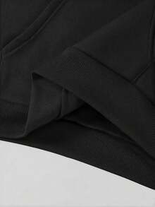 Women Hoodie Casual Loose Fit Black Lemon Print La Dolce Graphic Sweatshirt Long Sleeve Pullover Top Everyday Wear Winter Clothes Women Fall Clothes Women Hoodies Outfit Women Long Sleeve Tops Women Ropa De Invierno Mujer Sweatshirts Women Sweatshirts - 黑色 - 查看 4