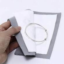 Random Color Jewelry Polishing Cloth | Multi-Layer Double-Sided Reusable Cleaning Cloth - Suitable For Gold, Pure Silver, Platinum | Stain Removal & Anti-Rust Polishing Miracle