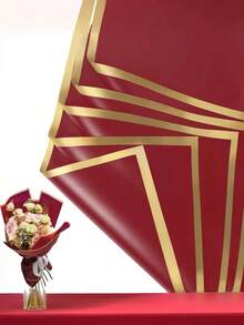 1/5/10/20pcs Waterproof Floral Wrapping Paper - Suitable For DIY Gift Packaging, Gift Wrapping Paper, Flower Shop Bouquet Wrapping Paper, DIY Flower Arranging, Wedding Bouquet Wrapping Paper, Valentine's Day Bouquet Wrapping Paper - Black - View 10