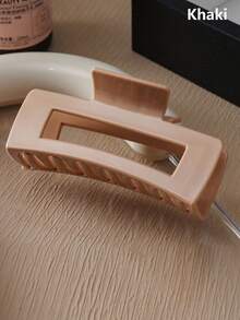 2026新款柔软硅胶发爪夹，高端防脱落耐用发夹，方形柔软爪夹，女士适用，弹性爪夹适合浓密头发，轻巧舒适，特殊柔软发夹，适合各种场合，冬季发饰 - 彩色 - 查看 7