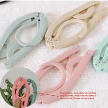 Random Color Folding Clothes Hanger Multifunctional Folding Clothes Drying Rack With Multiple Clips For Home Laundry Room To Dry Socks, Underwear And Small Clothes