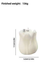 Portavelas con forma de flor de tulipán, vela aromática, vela decorativa, vela de regalo, vela de soja, adecuada para decoración del hogar, chimenea, centro de velas, vela de cumpleaños, portavelas, regalo para amigos, regalo para mujeres, decoración de velas para el hogar, decoración, regalo de Navidad