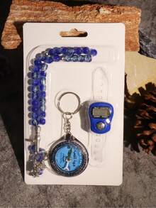 1pc Rosary Counter Set - High-End Packaged Bracelet Counter, Prayer Bead Bracelet With Counter, Counter, Electronic Manual Button Counter, Compact Portable Ring Counter - Multicolor - View 14