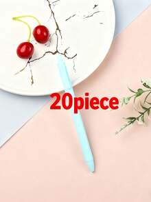 1/5/10/20/50pcs Customized Text/Logo Macaron Color Neutral Pens, Simple Push-Type Signing Advertising Pens For Students, Office Supplies, Ideal For Anniversary Commemorations Or Bridesmaid Gifts, Personalized Luxury Advertising Neutral Pens With Engraved Text, Personalized Wedding Gifts, Motivational Pens For Employees, Teacher Gifts, Corporate Gifts, Student Gifts, Customized Wedding Gifts, Coworker Gifts, Halloween Gifts,Office Decor - 彩色 - 查看 11