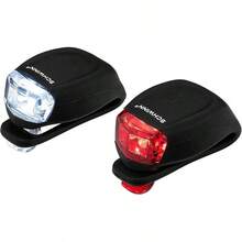 Accesorios de Luz LED para Bicicleta, Faro y Luz Trasera - Alimentado por baterías - Ver 2