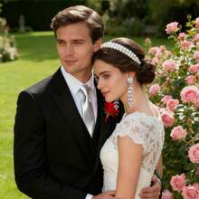 2PCS Elegant Wedding Ear Gauges Diamond Stainless Steel Ear Plugs Tunnels Ear Gauge Stretcher Fashion Rhinestone Tassel Dangle Earrings Body Piercing Jewelry Women