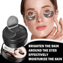 XIOIMY 胶原蛋白和咖啡因眼贴，减少黑眼圈、浮肿、眼袋、皱纹 - 凝胶眼膜 - 黑色 - 查看 6