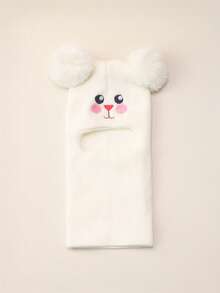 1 件 0-12 岁兔子幼儿帽子双球婴儿猫咪女孩男孩帽子儿童冬帽儿童针织保暖拉法帽 - 1PC - 查看 14