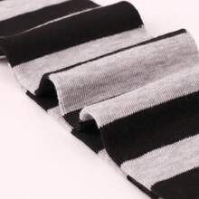 DRESHOW 3 Pairs Thigh High Socks Striped Over Knee Thin Tights Long Stocking Knee High Leg Warmer{"Color_name":"3Pairs:White/Red/Purple"} - 多色3 - 查看 5