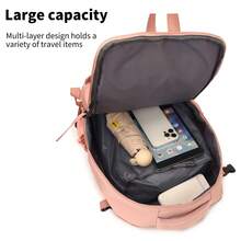 1 Large-Capacity Student Backpack, Schoolbag, Travel Bag, Multi-Functional Business Bag, Computer Backpack School Bag Bookbag