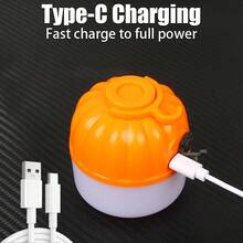 1pc USB Rechargeable Camping Tent Lamp - LED Searchlight With Hook Design, Portable Emergency Lantern For Fishing, Hiking & Outdoor Travel, ABS Material, Rechargeable Lithium Battery, Outdoor Lighting | Modern Camping Gear | Durable Camping Gear