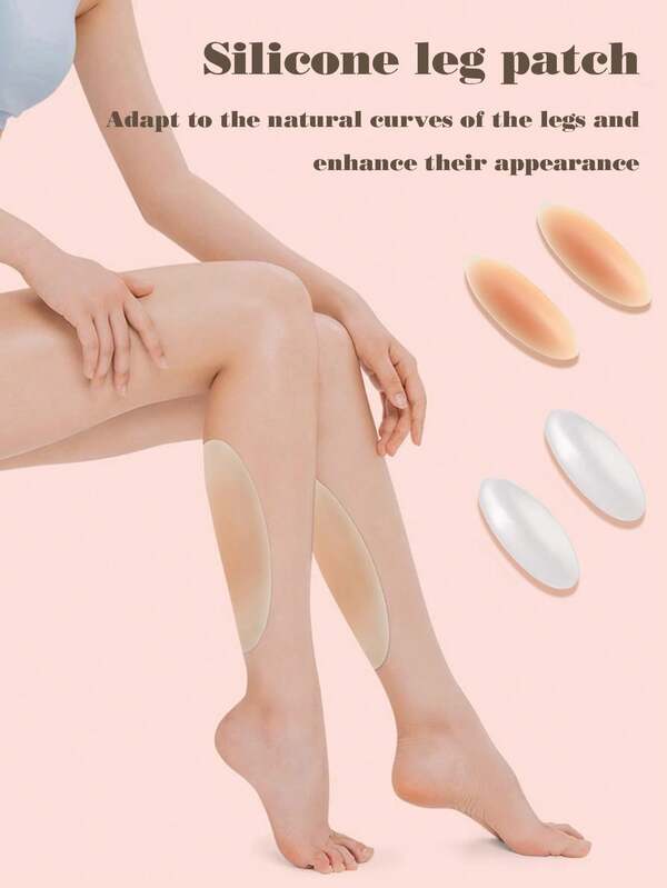 2 Pieces Of Silicone Self-Adhesive Pelvic Pads, Calf Pads, Seamless Invisible Shaping Pads For The Buttocks, Buttock Enhancers, Thigh Shapeers, Silicone Shoulder Pads, Self-Adhesive Seamless Pelvic Pads, Which Can Naturally Improve Depressed Areas, Shape Perfect Curves, Washable, Anti-Slip, Reusable, Suitable For Dresses, Strapless Clothing, Yoga Wear, Tight-Fitting Clothes, Jeans.