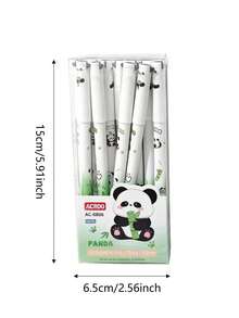 12 Stücke/Box süße Panda Gelschreiber, Cartoon Katze Giraffe geformte löschbare Kugelschreiber, kreative Einhorn Wärme verschwindende Stifte, Kinder Schreib- und Malballstifte - Verschiedenfarbig - Übersicht 4