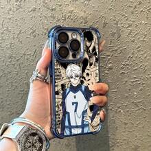 Anime B-Bluelocks Phone Case Compatible With  16 15 14 13 12 11 Pro Max X XR XS Max 8 12 Plus Shockproof Transparent Soft Back Cover  17 Case Cover For  17 Pro Max - 混合顏色 - 查看 2