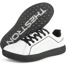 Spikeless Golf Shoes Men Professional Golf Foowears Luxury Walking Footwears For Golfers Outdoorhalloween - 白黑-1 - 查看 12