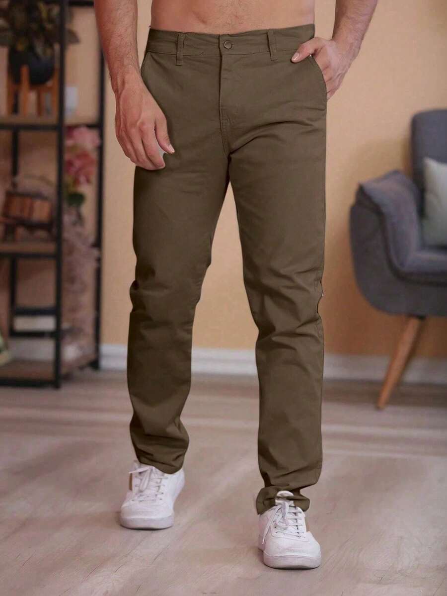 Men's Jeans With Built-In Pocket, Lycra Spandex, Skinny Slim, Colorful Color 2025 New - caff - 查看 1