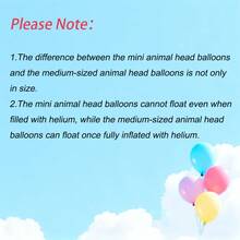 1/6pcs Giant Animal Foil Balloon 3D Lion Monkey Giraffe Floating Balloon For Birthday Party Decorations Gift, Graduation Decorations Garden Decorations, Room Decor, Summer Holiday Party Decoration - Watercolor Animal Heads - View 9
