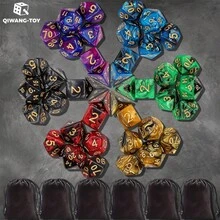 35 Sets Polyhedral Dice - 35 X 7 (245 Pieces) D&D Dice With A D&D Dice Large Drawstring Bag, 35 Colors D4 D6 D8 D10 D% D 12 D20, Great For , RPG, MTG,Role Playing Table Games