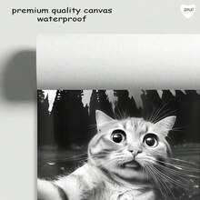 1pc Whimsical Cat And UFO Canvas Art Printed Posters, Modern WAall Arts Decorative Paintings, Retro-Style Animal Poster, Aesthetic Decor Art Modern Style Poster It Is Suitable For Bedroom Wall Decor, Living Room Wall Decor, Corridor Decor, Home Office Decor, Bathroom Decor, Kitchen Decor, Dormitory Decor, Apartment Decor, Wall Decor, Room Decor And Art Home Decor. It Is A Perfect Gift For Art Decor Enthusiasts And Home Decor Enthusiasts