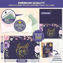 Decorably 24 Pack Gold-Foiled 6x4in Floral Assorted Thank You Cards With Envelopes And Stickers, 24 Unique Designs Gold Foil Thank You Cards, Blank Inside - Baby Shower, Birthday, Wedding24 Pack Gold-Foiled 6x4in Floral Assorted Thank You Cards With Envelopes And Stickers, 24 Unique Designs Gold Foil Thank You Cards, Blank Inside - Baby Shower, Birthday, Wedding - 1_ - 查看 3