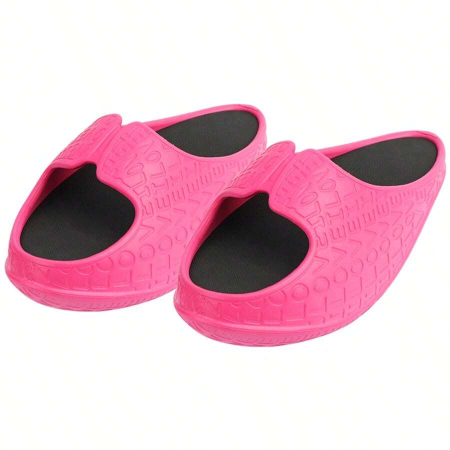 1 Paar Damen Hausschuhe, dehnbare Fitness Slides Schuhe, Damen EVA Abnehm-Sandalen, Schaukelsandalen